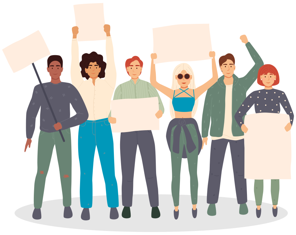 A group of activists